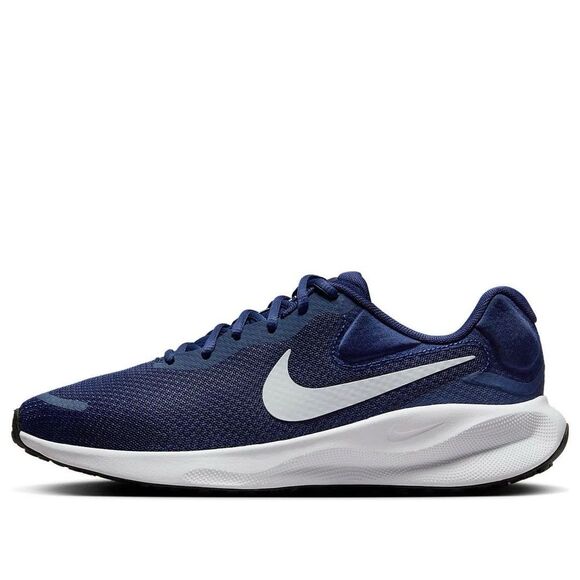 Size 14 Nike Revolution 7 Midnight Navy Pure Platinum Mens Running FB2207-400 - Picture 1 of 6